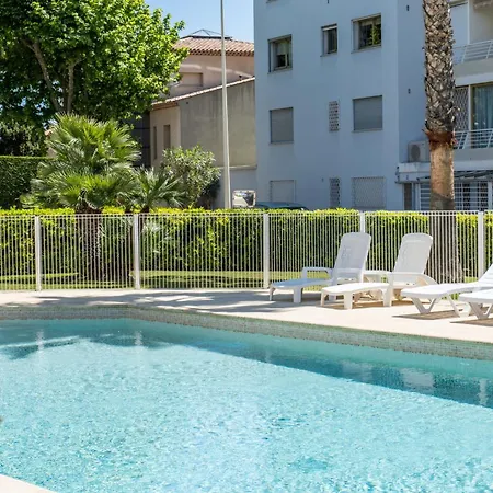 3-room Luxury With Pool And Sea View Steps From The 公寓 戛纳